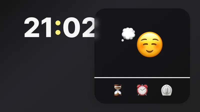 Emoji Timer Dark Mode